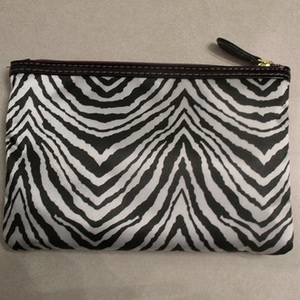 Zebra Print w/ Pink Accent Makeup Bag / Clutch Purse is being swapped online for free