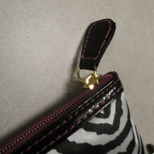Zebra Print w/ Pink Accent Makeup Bag / Clutch Purse is being swapped online for free