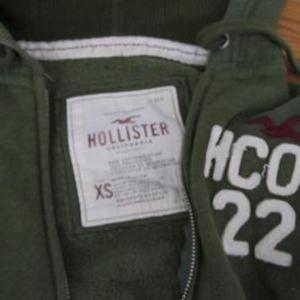 Green Hollister Zip-Up Hoodie Size XS is being swapped online for free