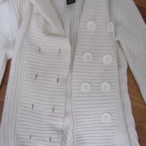 Alloy Takeout White Sweater Size S is being swapped online for free