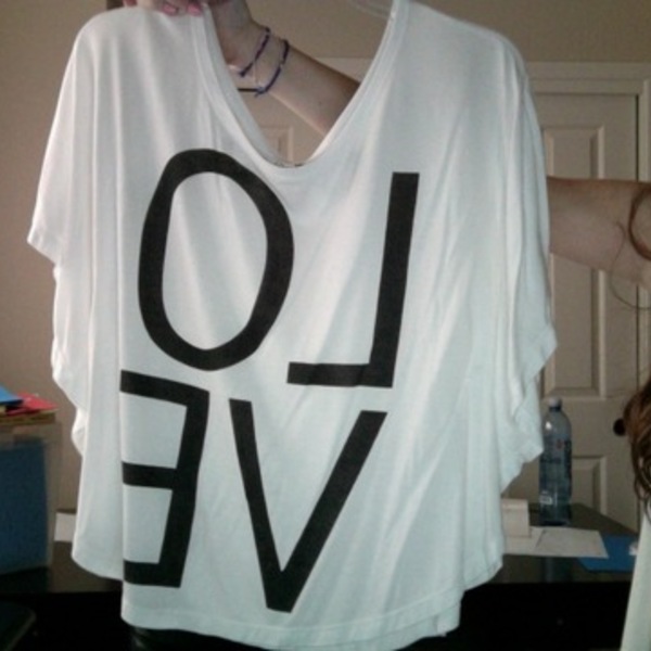 LOVE shirt medium is being swapped online for free
