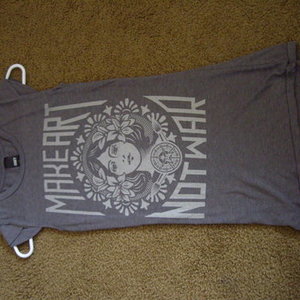 Obey grey top (S) is being swapped online for free
