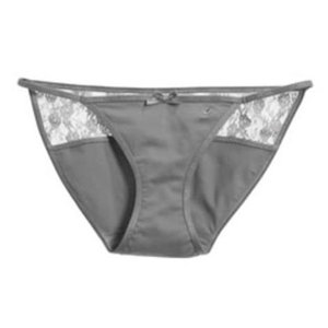 NWOT Aerie Grey Lace Undie S is being swapped online for free