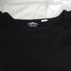 Black Lace Top Size S/M is being swapped online for free