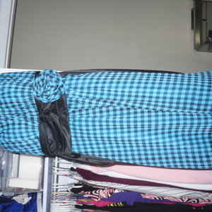 Black & Blue Plaid Formal Dress CUTE! is being swapped online for free