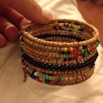 Wooden Sead Bead Cuff Bracelet is being swapped online for free