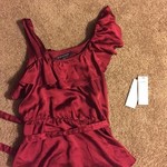 French Connection (FCUK) Heartbreaker Tie Waist Gypsy Top Size 0/2 RET $128 is being swapped online for free