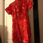Red and Gold Chinese Mandarin Dress is being swapped online for free
