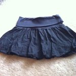 black puffy mini skirt is being swapped online for free