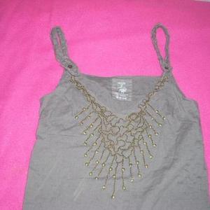 taupe boho top is being swapped online for free
