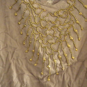 taupe boho top is being swapped online for free