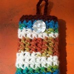 Crocheted Button up Cell phone/ Ipod case is being swapped online for free