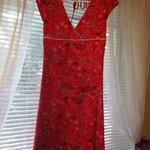 red flower dress is being swapped online for free