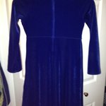 Blue Velvet Mandarin Style Girls Dress is being swapped online for free