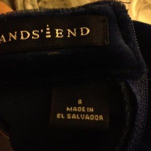 Blue Velvet Mandarin Style Girls Dress is being swapped online for free