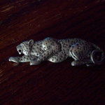 Pewter Cheetah Brooch pin is being swapped online for free