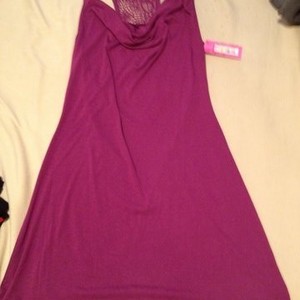 Purple-Pink NW Xhilaration Crochet Racerback Dress sz S is being swapped online for free