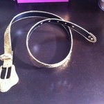NWOT Gold Glitter Belt is being swapped online for free