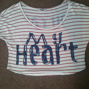 red and white striped crop is being swapped online for free