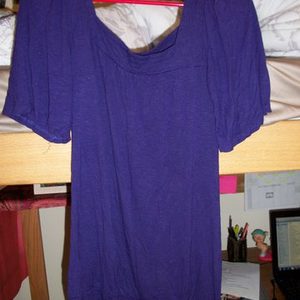 Purple Flowy Blouse is being swapped online for free