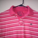 Pink & White Gap Athletic Fit Polo M is being swapped online for free
