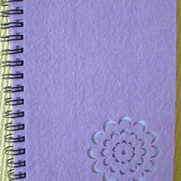 *Small Felt Flower Notebook is being swapped online for free
