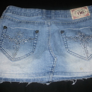 YMI light fade denim skirt is being swapped online for free