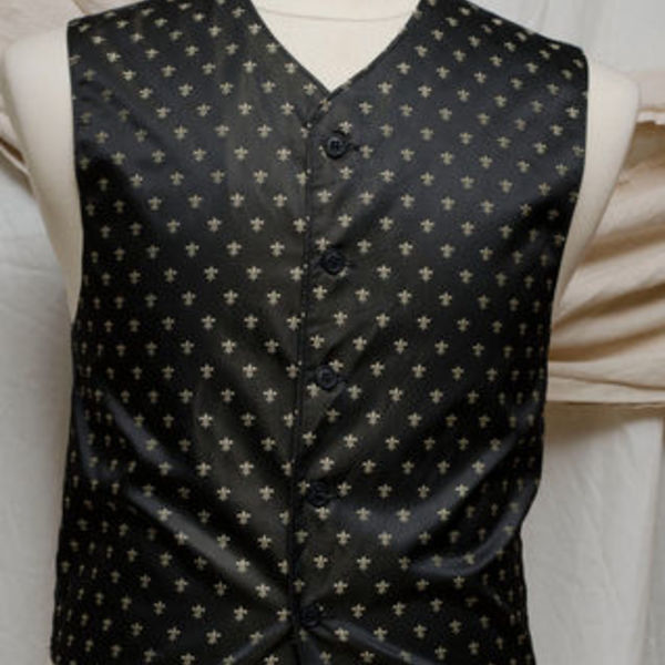 Mens Small Fleur De Lis Dressy Tux Vest is being swapped online for free