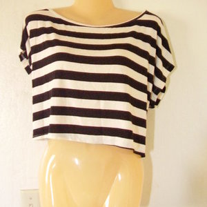 black white dolman crop top is being swapped online for free