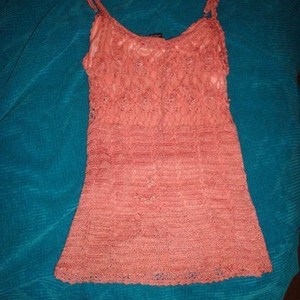 Peach Crochet Top M/L is being swapped online for free
