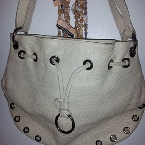 Furla Ivory/Bone Leather Shoulder Hobo Bag is being swapped online for free
