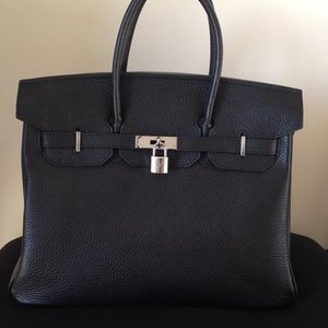 Hermes Birkin 35 Black with Silver Hardware is being swapped online for free