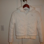 WHITE puffy JACKET XS to SMALL is being swapped online for free
