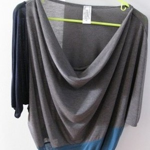 Blue Purple and Grey Top (M) is being swapped online for free