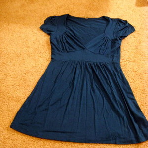 teal sweetheart babydoll top small is being swapped online for free