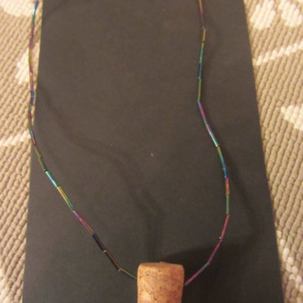 Recycled Wine Cork Necklace is being swapped online for free