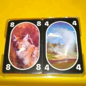 VINTAGE YELLOWSTONE PARK PLAYING CARDS is being swapped online for free