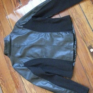 Black PU Leather Jacket (L) is being swapped online for free
