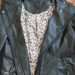 Black PU Leather Jacket (L) is being swapped online for free