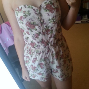 CR light pink floral romper is being swapped online for free