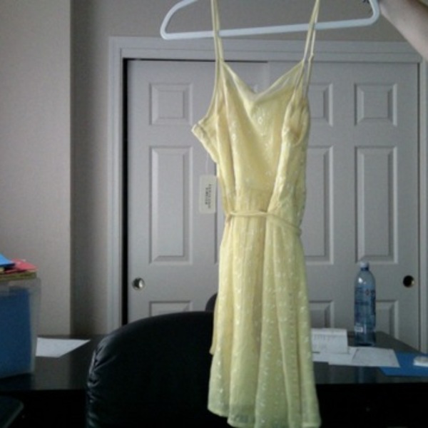 Yellow Forever21 Dress medium is being swapped online for free