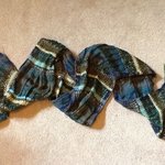 Teal/Blue Knit Scarf is being swapped online for free