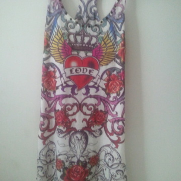 Wet seal ed hardy looking studded long tank is being swapped online for free