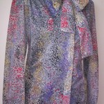 Vintage Sheer Abstract Blouse S-M is being swapped online for free