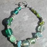 *Silver Glass Bead Bracelet is being swapped online for free
