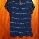 Izod blue tie dye shirt medium  is being swapped online for free