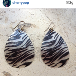 Zebra shell earrings is being swapped online for free