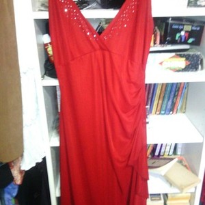 GORGEOUS FANCY RED SILK DRESS is being swapped online for free