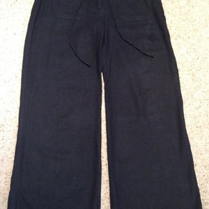 Black Palazzo/ Wide Leg Trousers - Size UK 12. is being swapped online for free