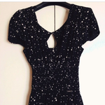 GUESS party/cocktail black dress with stars M is being swapped online for free